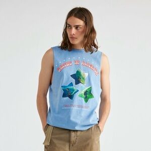 Blue Katins Graphic Star Sleeveless Shirt
